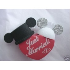 *Last one* Mickey Mouse Minnie Mouse Bride Groom Antenna Topper (Just Married)